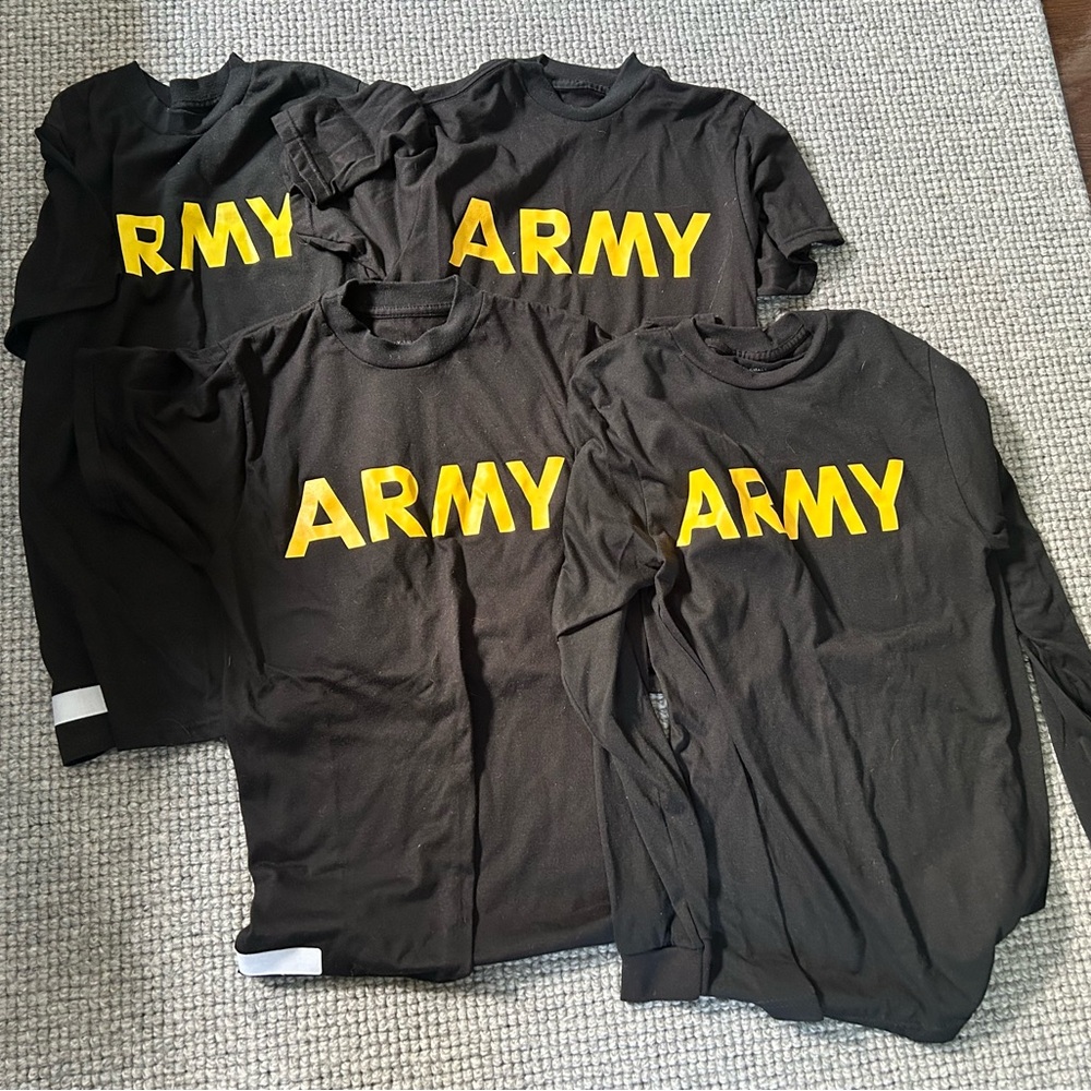 Army Physical Fitness Shirts - XS - Lot of 4